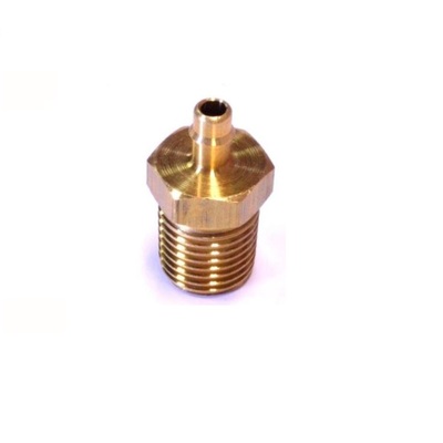 1/4B4 MEM-CO BRASS FITTING<BR>1/4" NPT MALE X .170" BARB